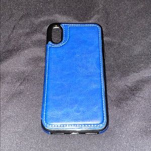 Iphone 10 leather wallet case